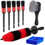 Tire And Rim Cleaning Dirt 8pcs Car Detailing Brush Kit Without Scratch Car for sale