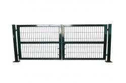 China Easy Installation PVC Coated 2*4m Metal Garden Fence Gate supplier