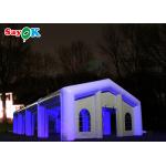 Large LED White Outdoor Inflatable Air Tent Cubic Inflatable Wedding Tent for sale