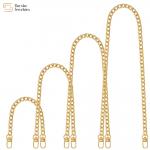 Diy Bag Handbag Purse Replacement Flat Metal Chain Strap With Buckle for sale