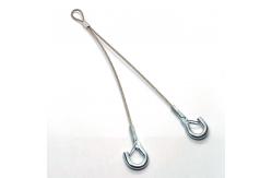 China Steel Wire Rope With Hook For Cable Display System supplier