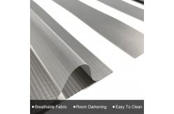 China 100% Polyester Custom Zebra Roller Shades Blinds Fabric Semi Blackout supplier