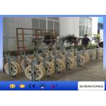 660MM Diameter Single Conductor Wire Rope Pulley Galvanized Steel Frame for sale