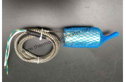 China Hot Runner Nozzle Copper Microtubular Coil Heaters With Thermal Protection Cover supplier