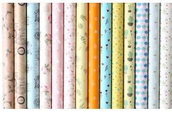 China CMYK Sheet Packing Gift Wrap Paper Roll with Smooth And Printable Package supplier