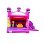 Princess Inflatable Bouncy House jumping With Pillar And Crown for sale