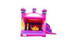 China Princess Inflatable Bouncy House jumping With Pillar And Crown supplier