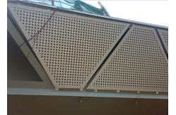 China Aluminum Perforated Screen Facade With Round / Slot Hole Or Hexagonal Hole supplier