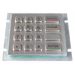 IP66 304 Stainless Steel rear panel mounting industrial Keypad For outdoor applications for sale