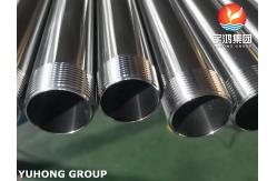 China ASTM A270 Sanitary Tube TP304 Stainless Steel Seamless Tube with NPT Thread End supplier