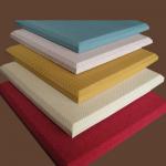 Fireproof Material Acoustic Fabric Wall Covering Red / Yellow / White for sale