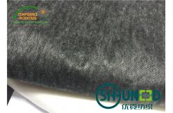 China Silicon Strong Fusible Non Woven Interlining Black For Fused Fabric supplier