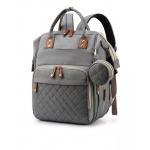 China Exquisite Silk Screen Print Mommy Diaper Bag Custom Geometric Full Printing manufacturer