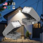 LED Wall Pack Light Waterproof IP65 CCT Power Adjustable Selectable 20W-120W for Outdoor Street for sale