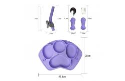 China Silicone Baby Bpa Free Suction Bowl Set Tableware Customized With Straw supplier