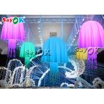 190T Nylon Cloth 16 Colors Inflatable Led Jellyfish For Party Decoration for sale