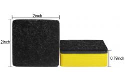 China Customized Squre Felt Dry Eraser Magnetic Whiteboard Eraser 2inch supplier