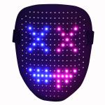5V 1A LED Face Mask With Gesture Sensing Light Up Glowing In The Dark for sale