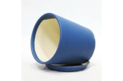 China Single Ceramic Drainage Pots Lightweight For Indoor supplier