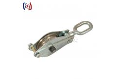 China 10KN Erect Line Tower Erection Tools Three Wheels Steel Hoisting Tackle supplier