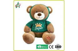China CE 30cm Plush Teddy Bear Reinforced Stitching With Hoodie supplier
