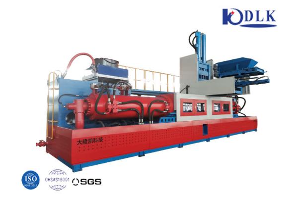 Hydraulic Metal Scrap Briquette Machine Horizontal Double Cylinder