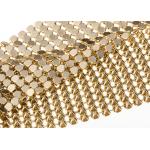 Aluminum 4MM Gold Sequin Fabric Flexible Table Cloth Shrink - Proof for sale