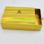 Holographic Effect Match Paper Drawer Box PMS ODM Luxury Rigid for sale