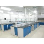 Cold Rolled Steel Lab Furniture Island Bench Smooth Frame 3000*1500*850mm for sale