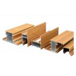 Customized Wood Finish Aluminium Profiles For Aluminium Glass Windows And Doors Frame for sale