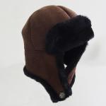 Hot selling sheepskin shearling trapper snow hat for sale