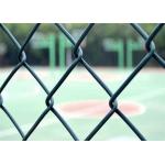 Highway 1.5mm Pvc Coated Chain Link Fence Dark Green Weave for sale