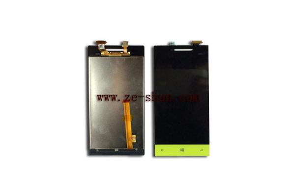HTC 8S Complete Cell Phone LCD Screen Replacement Green 800 x 480