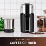 Electric Spice Grinder Machine Multiple Settings Burr Mill Coffee Grinder With 2 cups