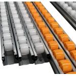 Industrial Roller Track Flow Rail ABS Plastic WheelsFor Warehouse Shelf Rack System