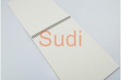China Ivory Coil Leather Cover A3 Spiral Binding Books supplier
