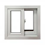 White UPVC Frame PVC Sliding Window Heat Insulation Soundproof Vinyl Sliding Windows