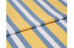 China Moisture-absorbent And Breathable Smooth Striped Knit Fabric For T- Shirt supplier