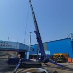 Rubber Crawler Cantilever Electric Crane Hydraulic Telescopic Outrigger Small Cranes for Narrow Space for sale