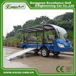 8 Seater Electric Shuttle Bus With 12*6v Trojan Battery Steel Alloy Frame for sale