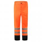 Multi Norm Workwear Hi Vis Orange FR Waterproof Working Trousers With Anti Liquid Chemical Function for sale