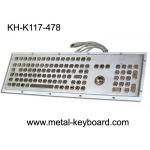 Stainless steel Industrial Computer Keyboard with Trackball , Dust Proof Keyboard for sale