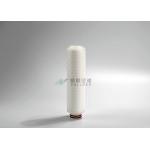 0.1um 0.22um 0.45um PVDF Membrane Filters , PVDF Pleated Filter Cartridge 10 Inch for sale