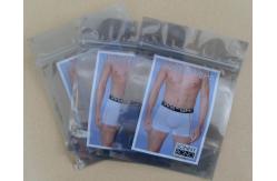 China Underwear Plastic Pouches Packaging k Transparent Front Customized supplier