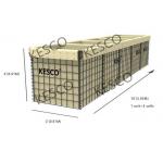 HESCO MIL 5 Series Military Sand Wall Hesco Barriers Zinc -5% Aluminum Alloy Wire for sale