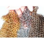 Chain Braided Metal Ring Mesh Curtain With 10MM Aperture For Interior Drapery for sale