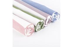 China Lycra Cotton Striped Material Fabric 180cm Stretch Combing Glossy Surface supplier