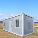 Modular Container Home Featuring Fire-Resistant EPS Sandwich Panels And Various Door Customization Choices for sale