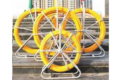 China Galvanized Frame Fiberglass Cable Puller Strength Resin With Rubber Wheel supplier