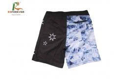 China Sublimation Recycled Printed Board Shorts With Elastic Waistband Custom Swim Trunks supplier